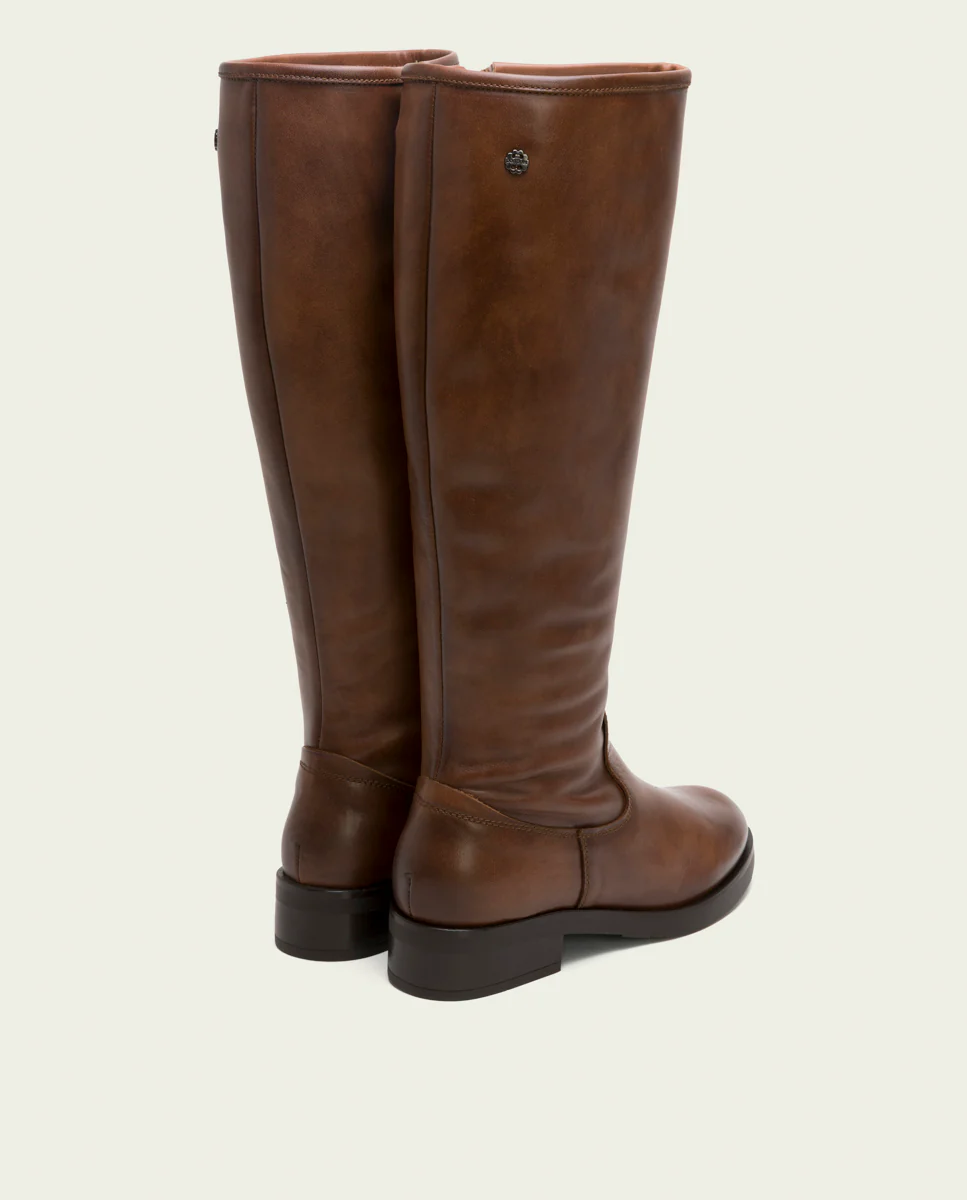 BOTAS ALTAS DE PIEL CUERO CON CREMALLERA BELÉN - Image 3