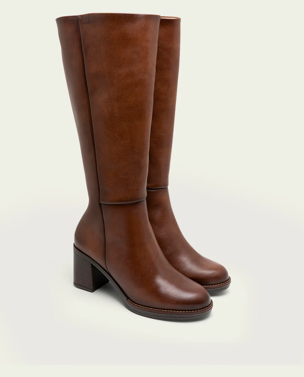 BOTAS DE PIEL DE TACÓN CUERO RITA - Image 3