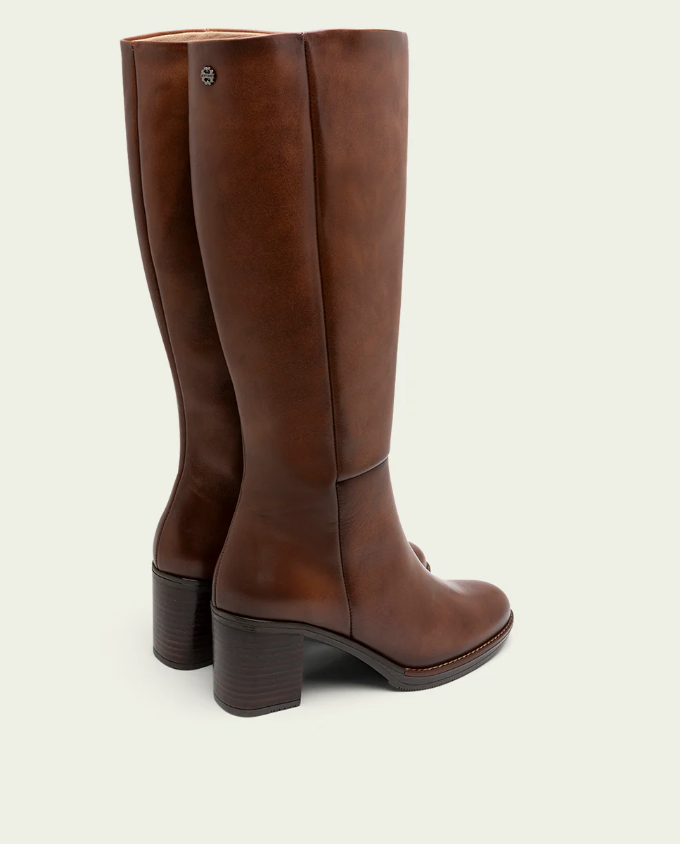 BOTAS DE PIEL DE TACÓN CUERO RITA - Image 4