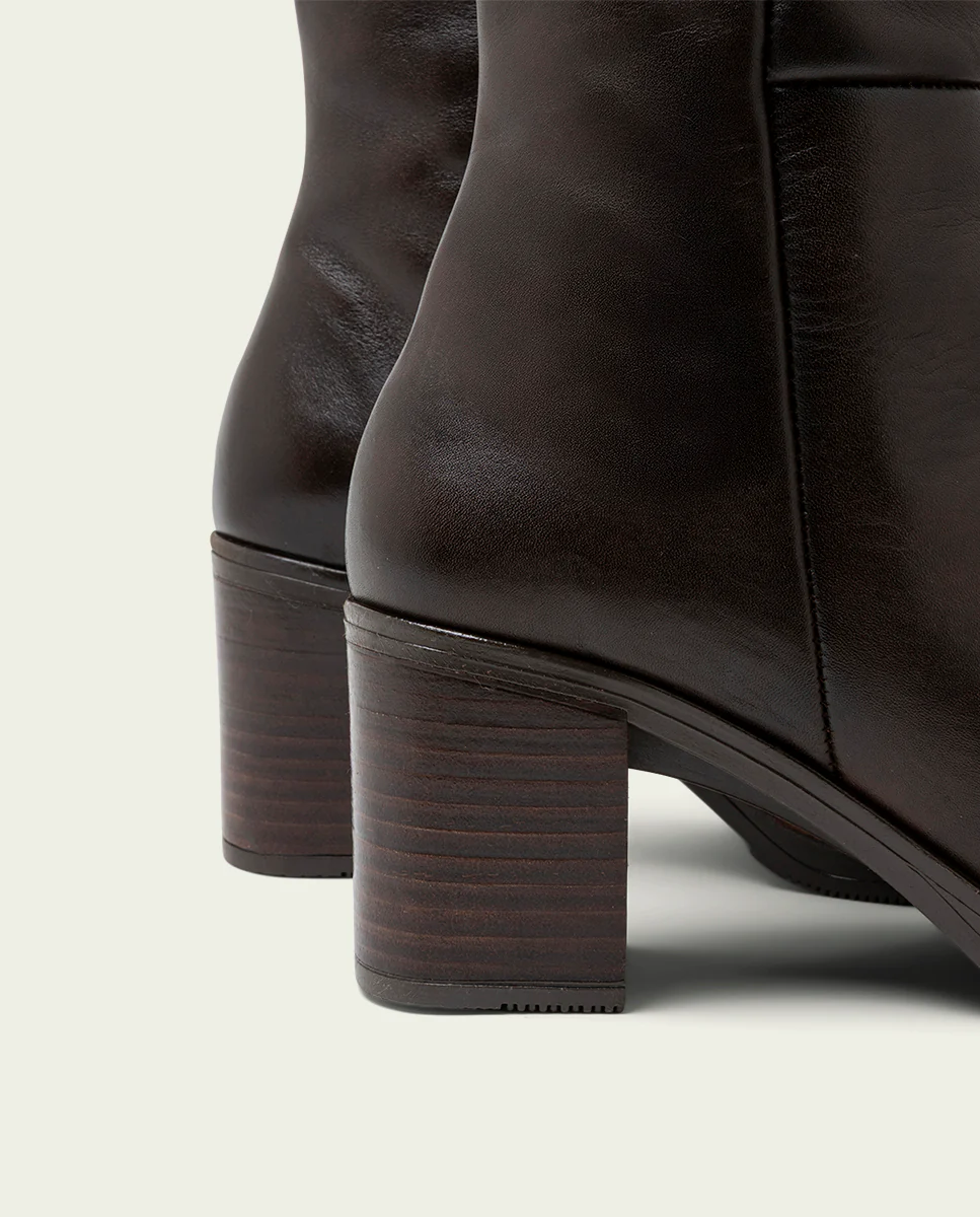 BOTAS DE PIEL DE TACÓN MOKA RITA - Image 7