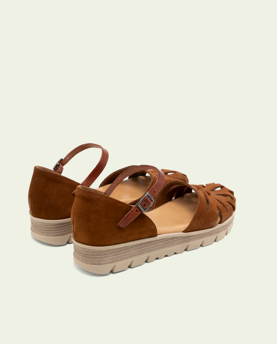 SANDALIA DE SERRAJE BRUNA CUERO - Image 3