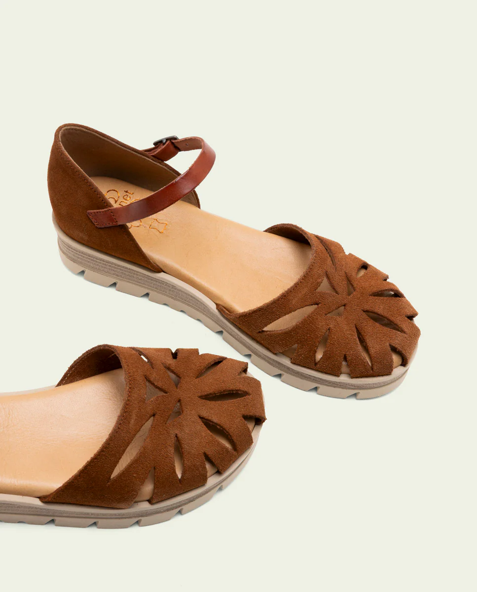 SANDALIA DE SERRAJE BRUNA CUERO - Image 4