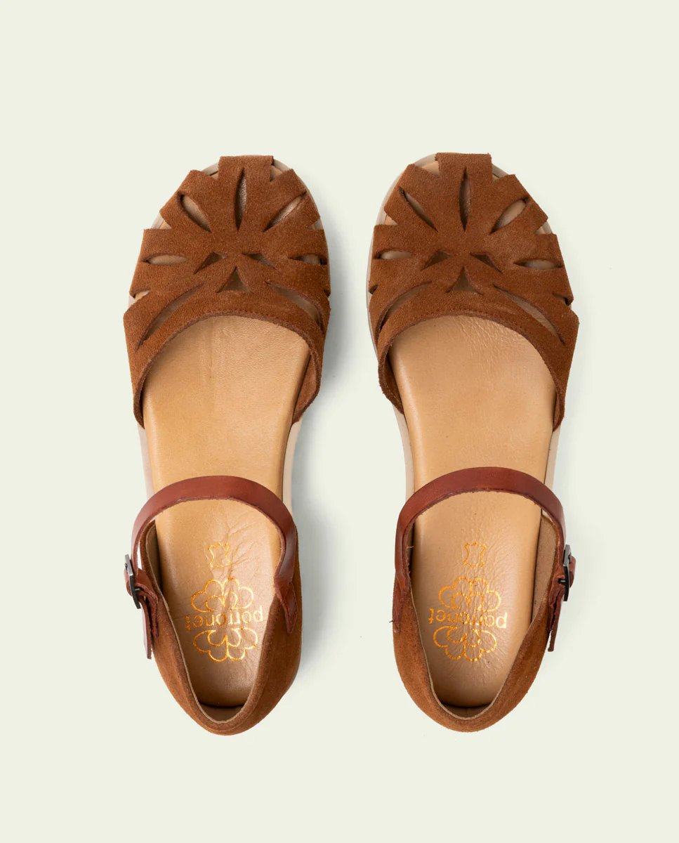 SANDALIA DE SERRAJE BRUNA CUERO - Image 5