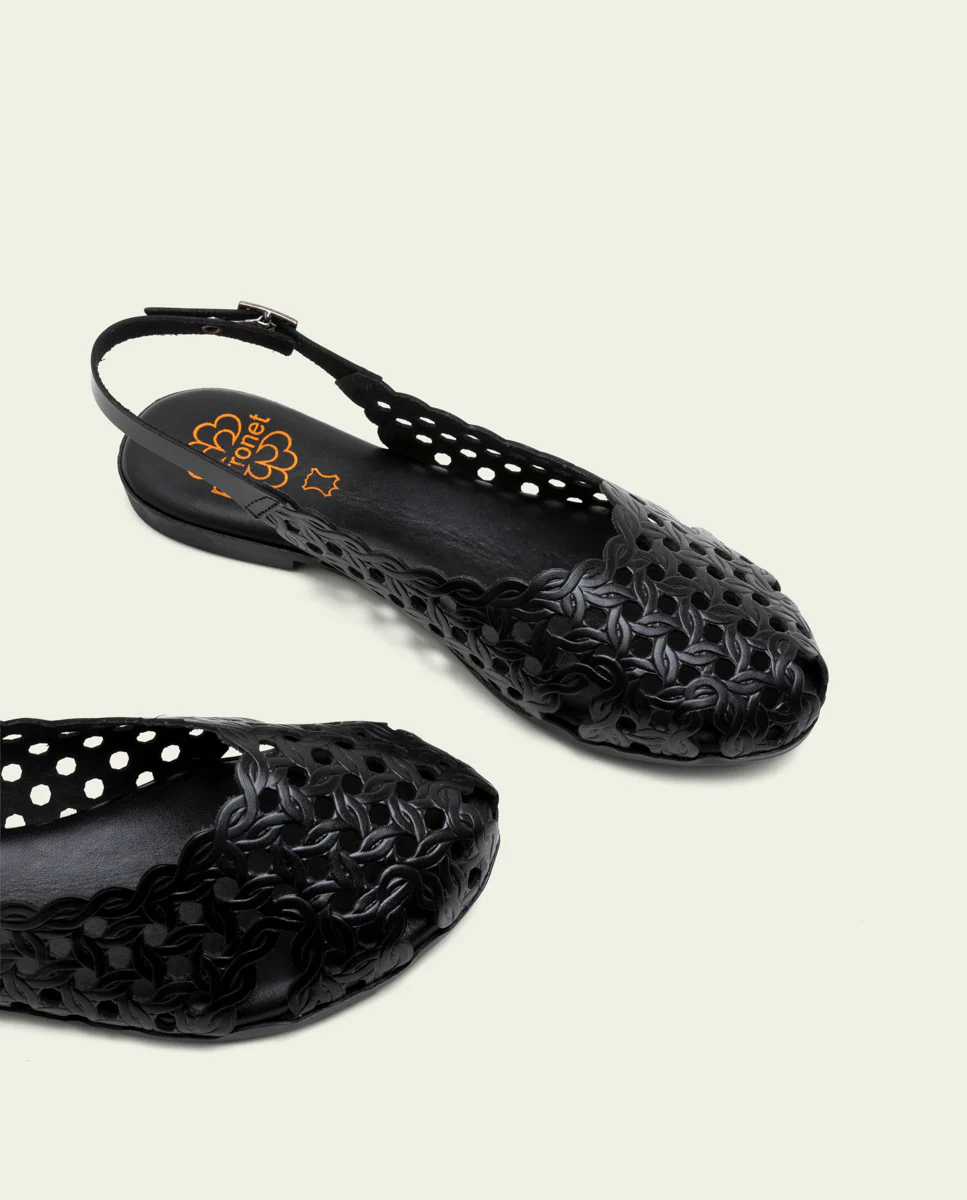 SANDALIA PLANA PIEL ÁGATA NEGRO - Image 4