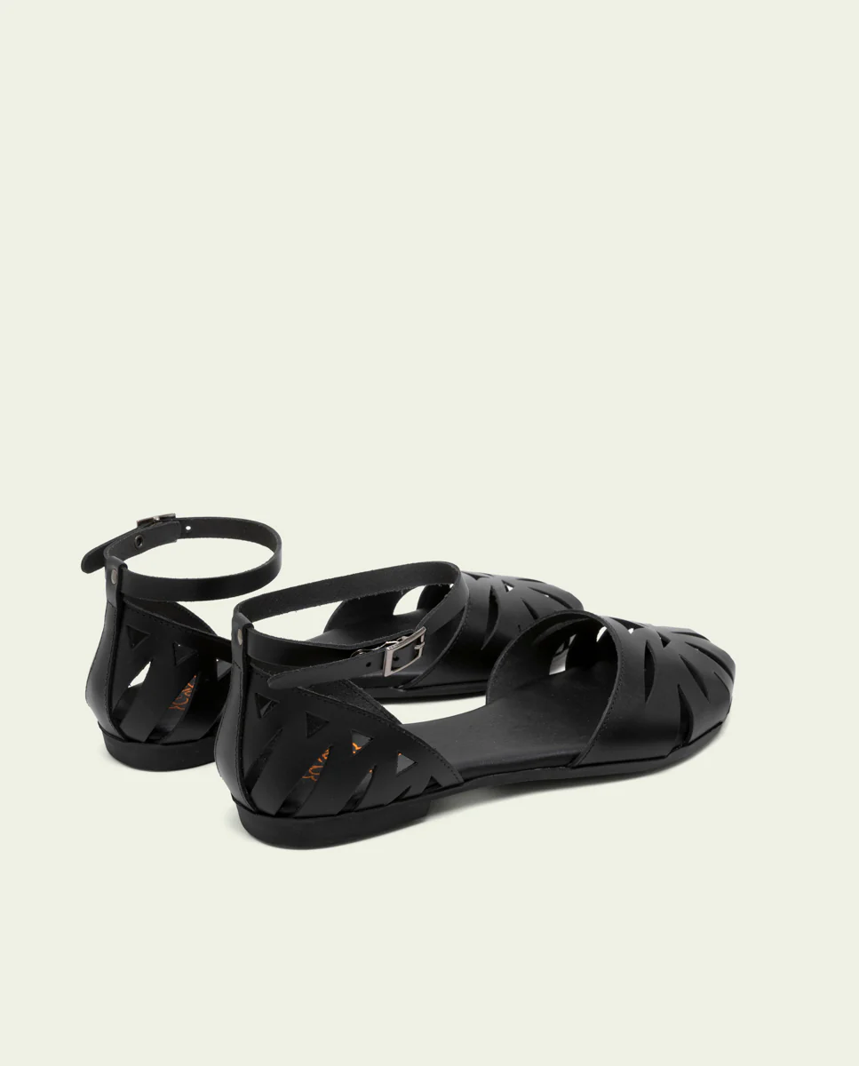 SANDALIA PLANA PIEL ALICE NEGRO - Image 3