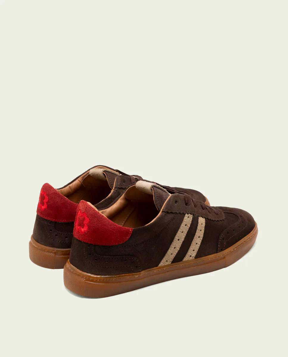 SNEAKERS DEPORTIVAS SERRAJE MOKA BEIGE ROJO PARIS - Image 3