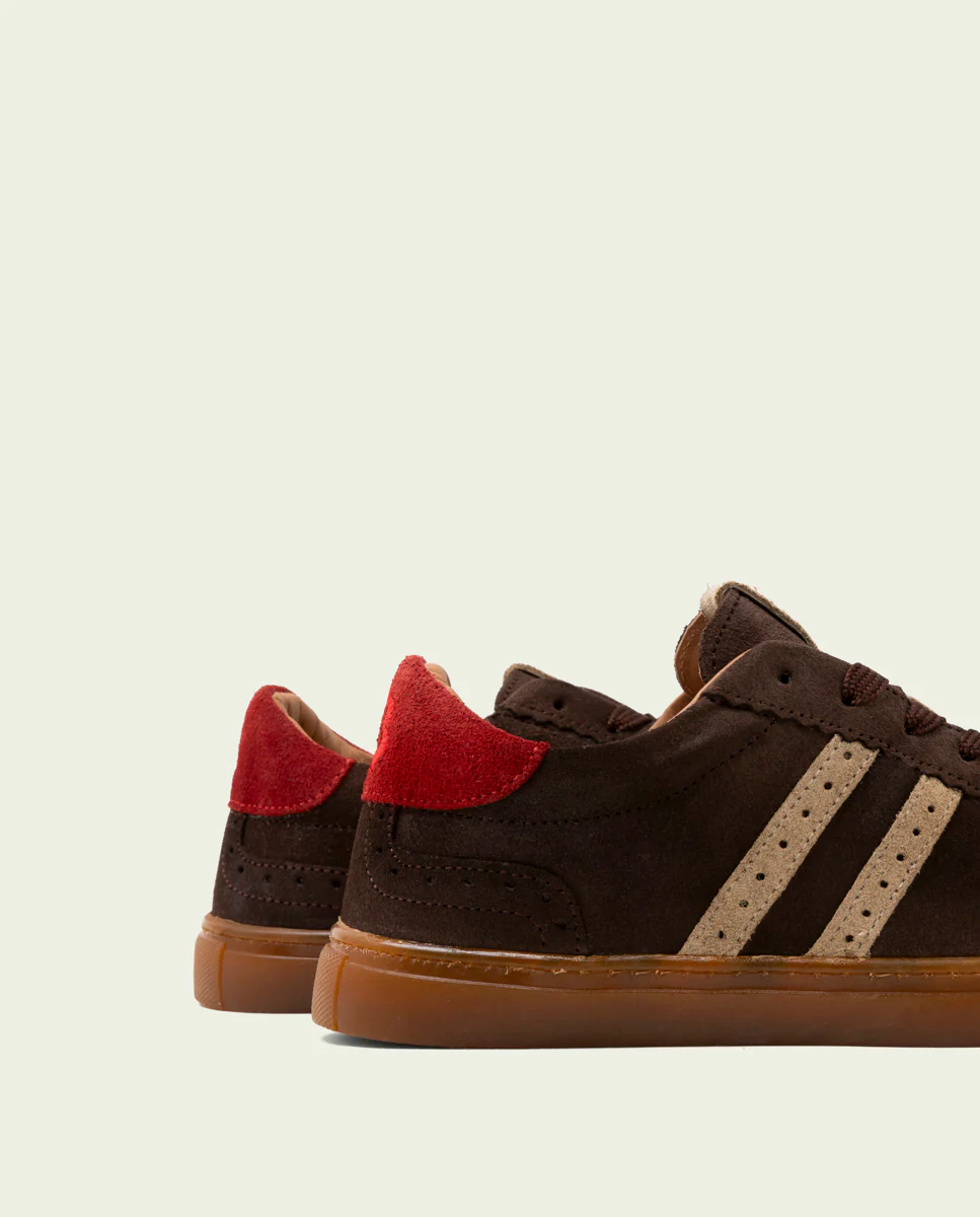 SNEAKERS DEPORTIVAS SERRAJE MOKA BEIGE ROJO PARIS - Image 4