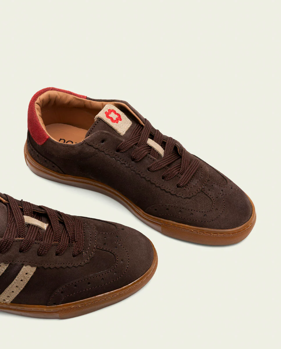 SNEAKERS DEPORTIVAS SERRAJE MOKA BEIGE ROJO PARIS - Image 5