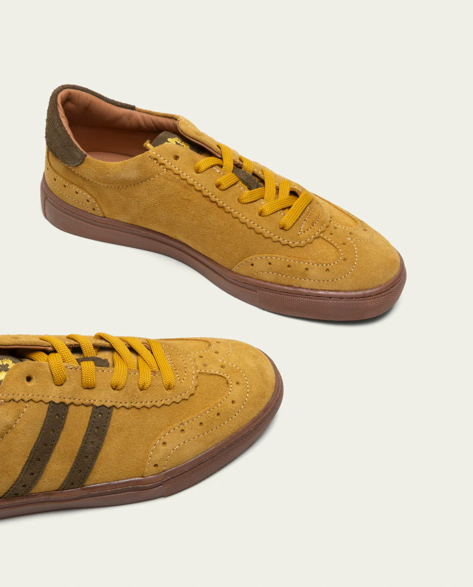 SNEAKERS DEPORTIVAS SERRAJE VERDE Y MOSTAZA VIENA - Image 5